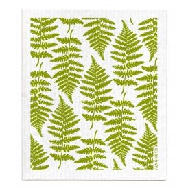 Green Fern Swedish Dishcloth