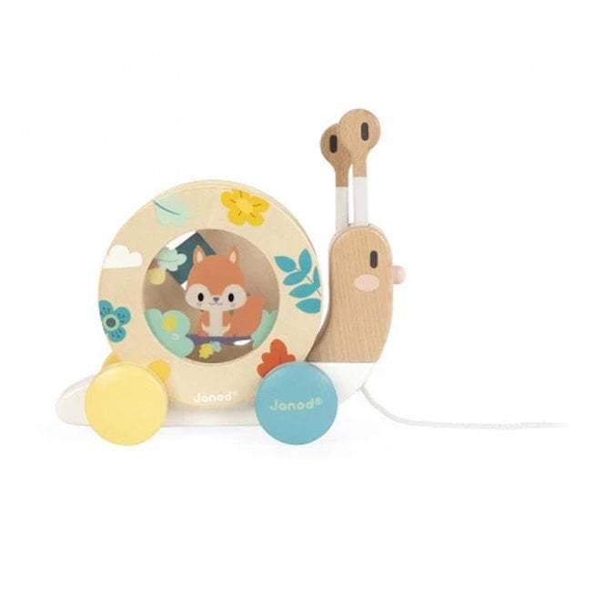 Janod Pure - Pull Along Wooden Snail