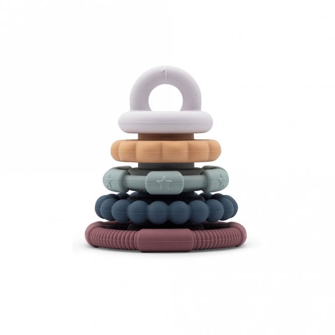 Jellystone Designs Rainbow Stacker & Teether - Earth