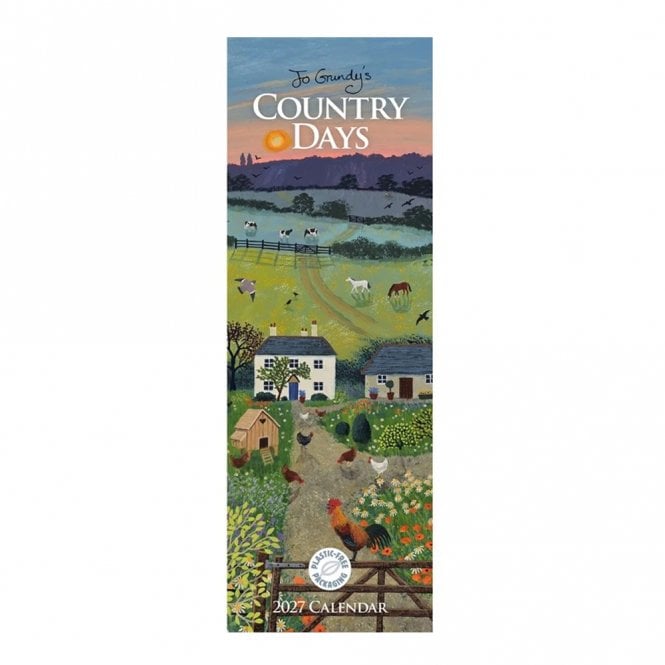 Jo Grundy Country Days 2027 Slim Calendar 