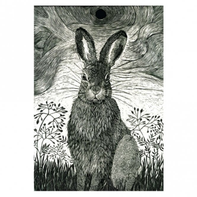 John Austin Publishing Kay Leverton Hare in the Grass Card