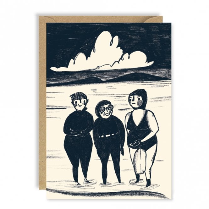 Joy Nevada Beach Babes Wild Swimming Card