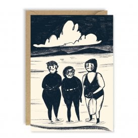 Beach Babes Wild Swimming Card