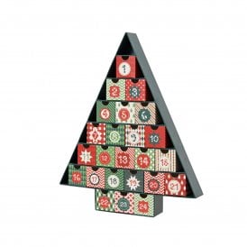 Christmas Tree Cardboard Advent Calendar