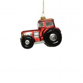 Red Tractor Hanging Decoration