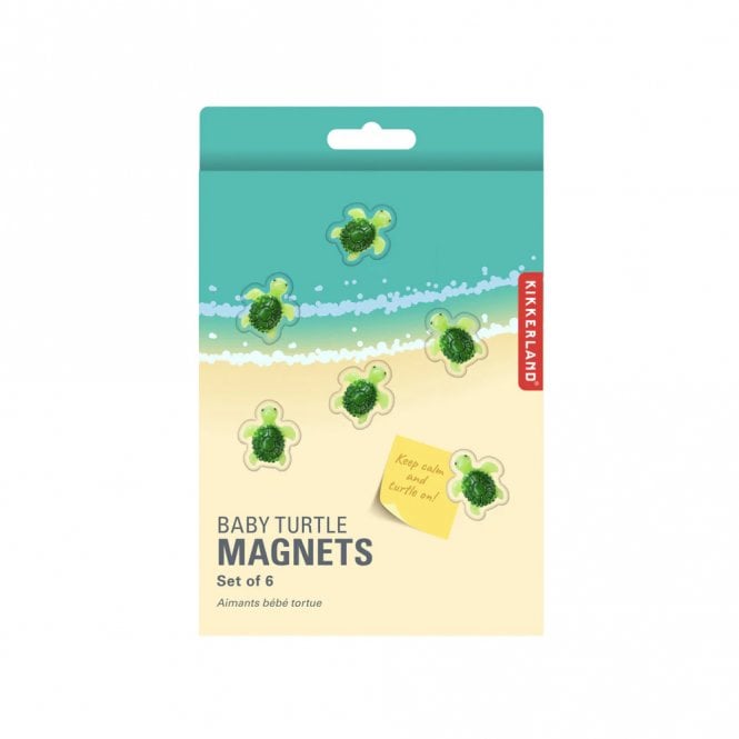 Kikkerland Baby Turtle Magnets Set of 6