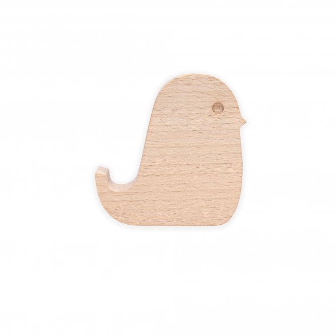 Kikkerland Bird Beechwood Phone Stand