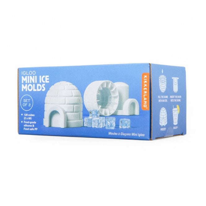 Kikkerland Igloo Mini Ice Moulds Set of 2