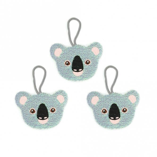 Kikkerland Koala Scrub Sponges Set of 3