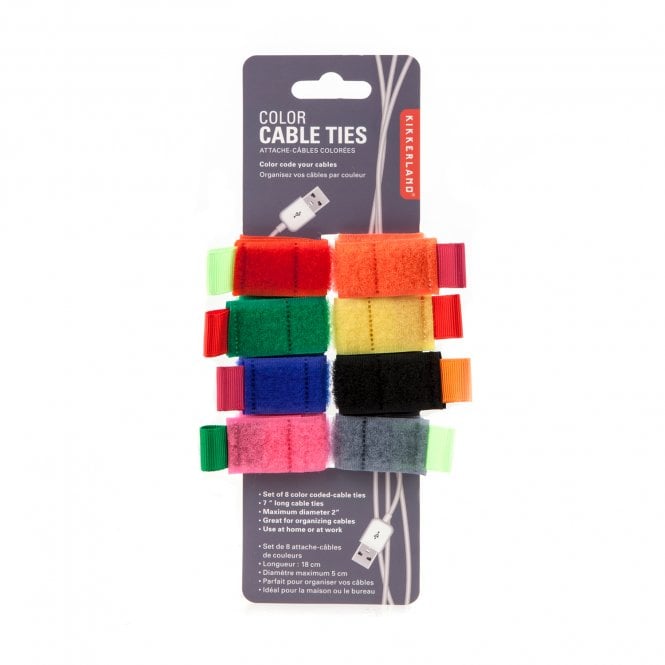 Kikkerland Multicoloured Cable Ties