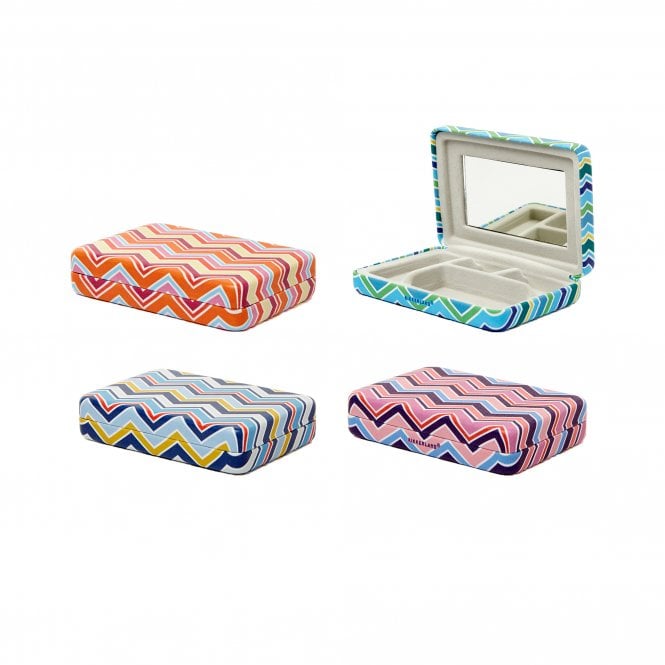 Kikkerland Portable Striped Jewellery Case