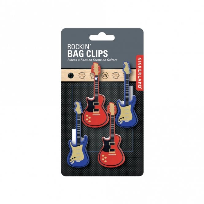 Kikkerland Rockin Bag Clips Set of 4