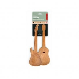 Rockin' Guitar Salad Server Spoons