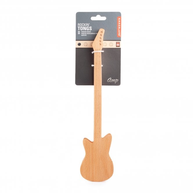 Kikkerland Rockin' Wooden Guitar Tongs