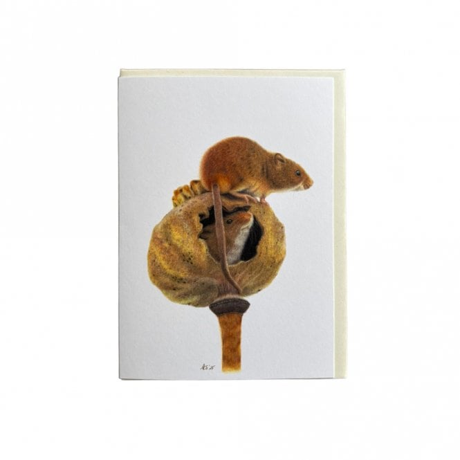 Kornelia Fine Art Harvest Mice Card