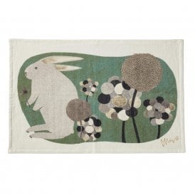 Morita MiW Green Rabbit Tea Towel