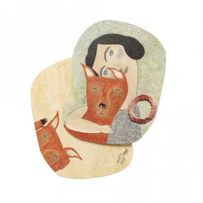 Kusubashi Mon-Ori Morita MiW Loki The Red Dog Postcard