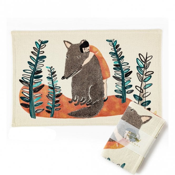 Kusubashi Mon-Ori Morita MiW Miracle as Always Blue Wolf Tea Towel