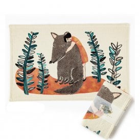 Morita MiW Miracle as Always Blue Wolf Tea Towel