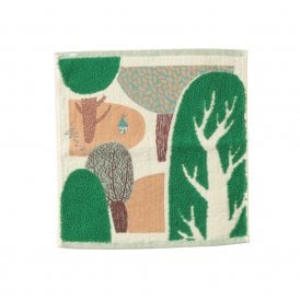 Morita MiW My Home in the Forest Green Face Cloth