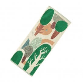 Morita MiW My Home in the Forest Green Face Towel