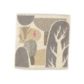 Morita MiW My Home in the Forest Grey Face Towel