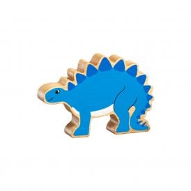 Wooden Blue Stegosaurus Dinosaur