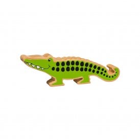 Wooden Green Crocodile