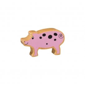 Wooden Pink Piglet