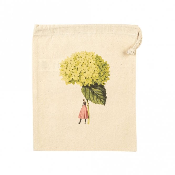 Laura Stoddart Annabelle Hydrangea Small Drawstring Bag