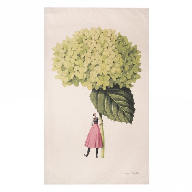 Laura Stoddart Annabelle Hydrangea Tea Towel