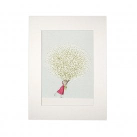 Baby's Breath Mounted A4 Print