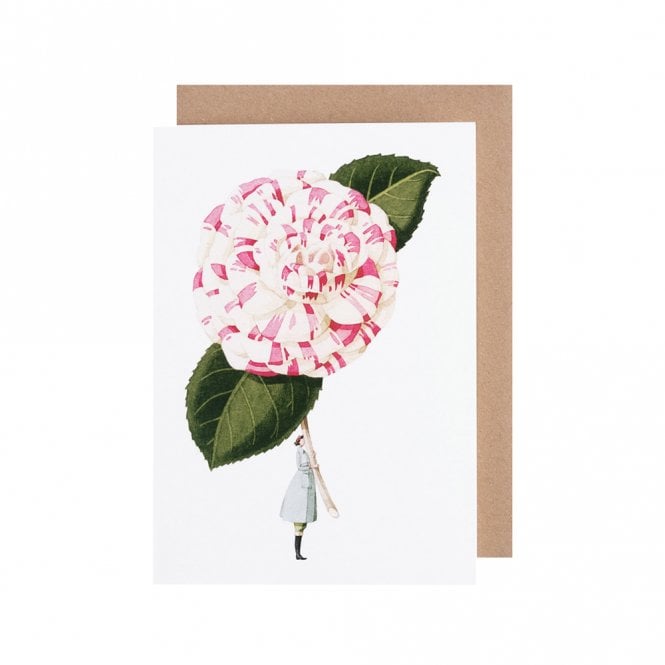 Laura Stoddart Camellia Greetings Card