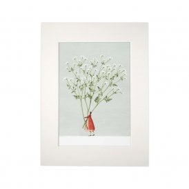 Cow Parsley Mounted A4 Print