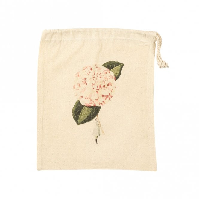 Laura Stoddart In Bloom Camellia Small Drawstring Bag