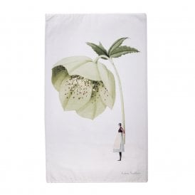 In Bloom Green Hellebore Tea Towel
