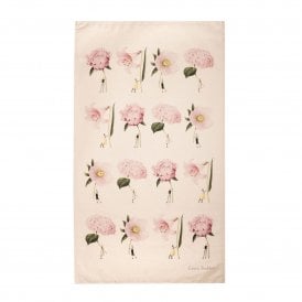 In Bloom Pink Flowers Tea Towel
