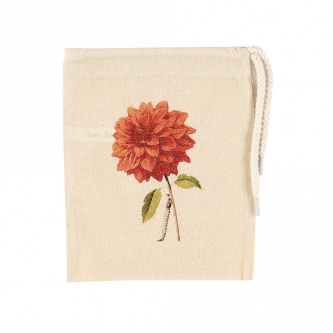 Laura Stoddart Orange Dahlia Mini Drawstring Bag