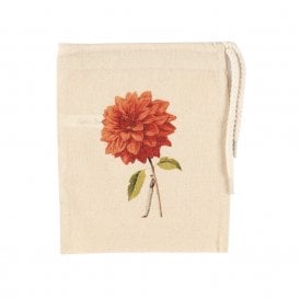 Orange Dahlia Mini Drawstring Bag