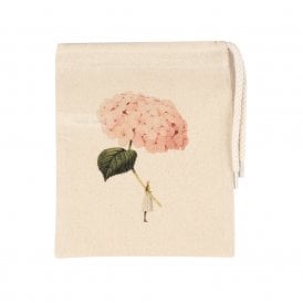 Pink Hydrangea Mini Drawstring Bag
