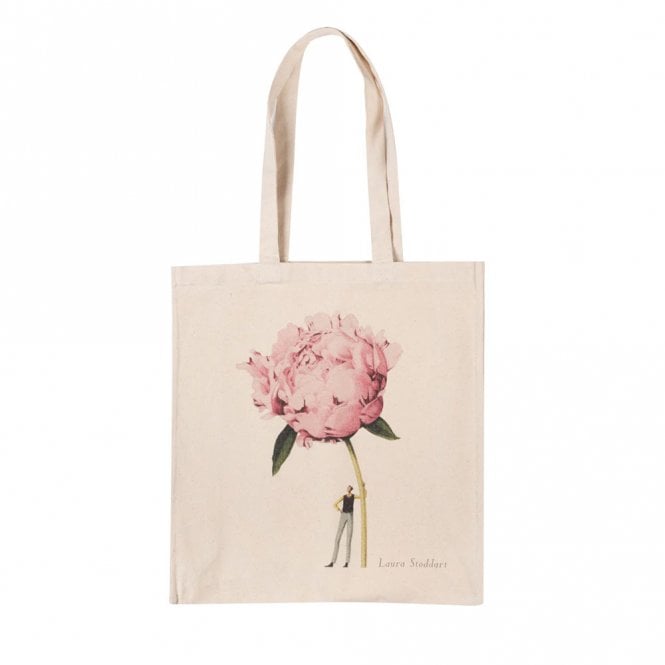 Laura Stoddart Pink Peony Heavyweight Cotton Shopper Bag