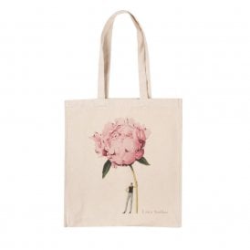 Pink Peony Heavyweight Cotton Shopper Bag