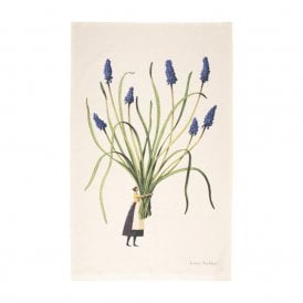 Spring Flowers Muscari Tea Towel