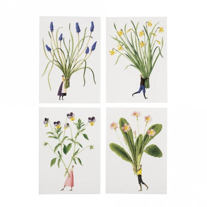 Laura Stoddart Spring Flowers Pack of 8 Notecards