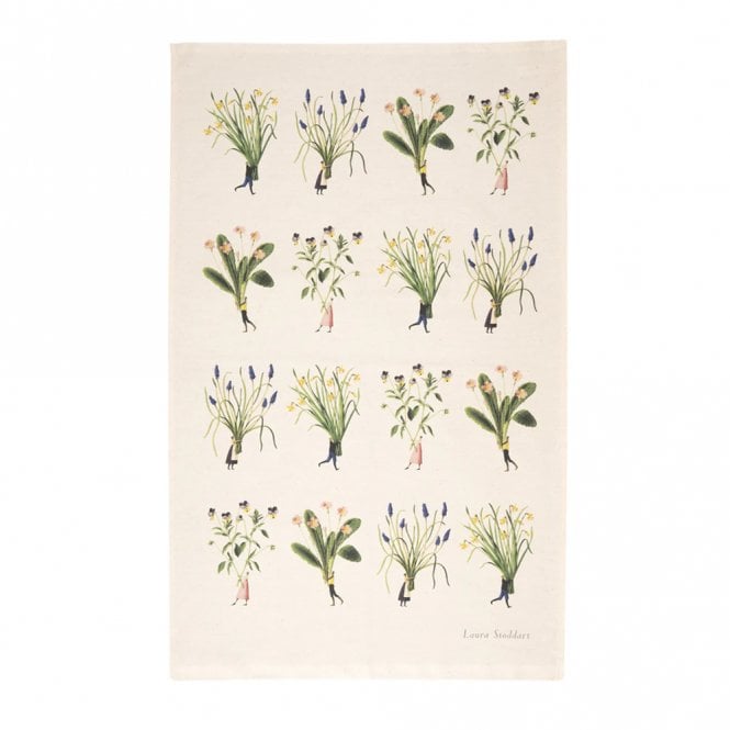 Laura Stoddart Spring Flowers Tea Towel