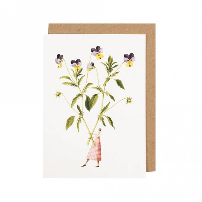 Laura Stoddart Spring Flowers Viola Card