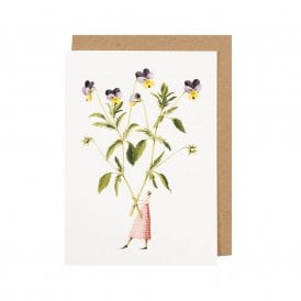 Spring Flowers Viola Card