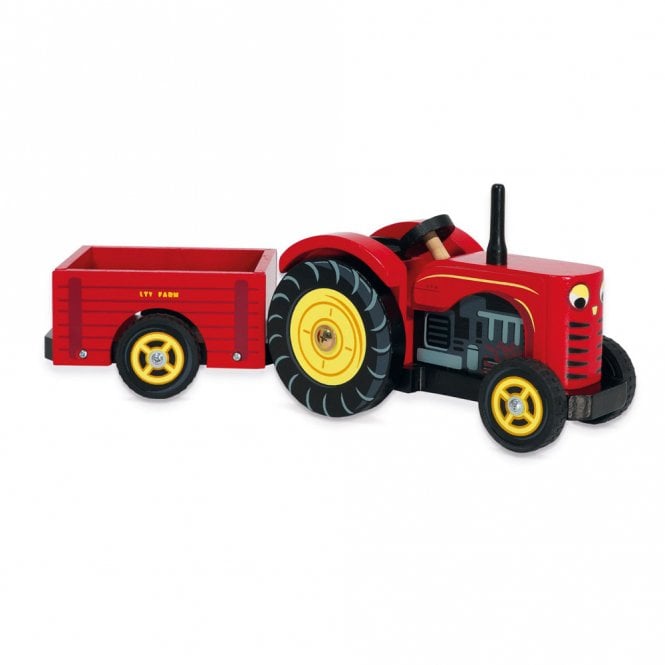Le Toy Van Bertie's Red Wooden Tractor