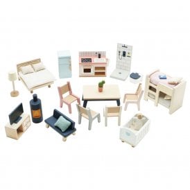 Wooden Dolls House Starter Furniture Set