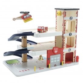 Wooden Fire & Rescue Garage